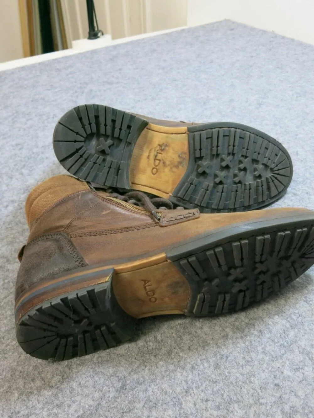 Aldo Leather Chukka Casual Dress Boots Shoes Men's Dress Stiefel Bottes 9.5 M